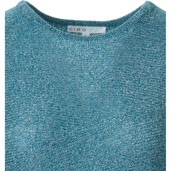 Nwt Cleo Peacock Metallic Pullover Sweater - Picture 3 of 9